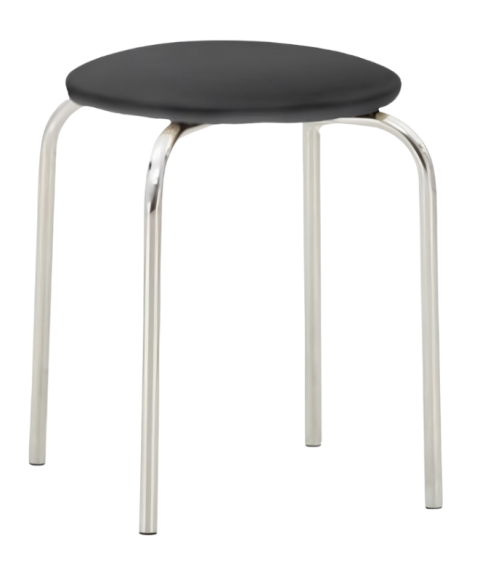 Scaun Chico, chrome,negru
