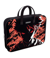Servieta port-desen cu fermoar, textil, ErichKrause Dark Side, A4+
