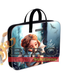 Servieta port-desen cu fermoar, textil, ErichKrause Magic Pet, A4+