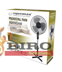 Ventilator Esperanza HURRICANE EHF001KE – 40 cm, 50W – 3 viteze, negru/gri