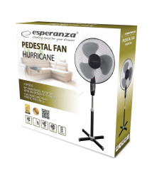 Ventilator Esperanza HURRICANE EHF001KE – 40 cm, 50W – 3 viteze, negru/gri