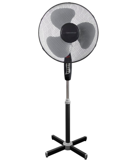 Ventilator Esperanza HURRICANE EHF001KE – 40 cm, 50W – 3 viteze, negru/gri