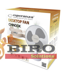 Ventilator de birou Esperanza CHINOOK EHF003WE – 30 cm, 40W – 3 viteze