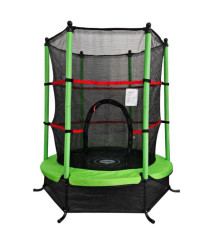 Trambulină d 140 cm, verde-negru