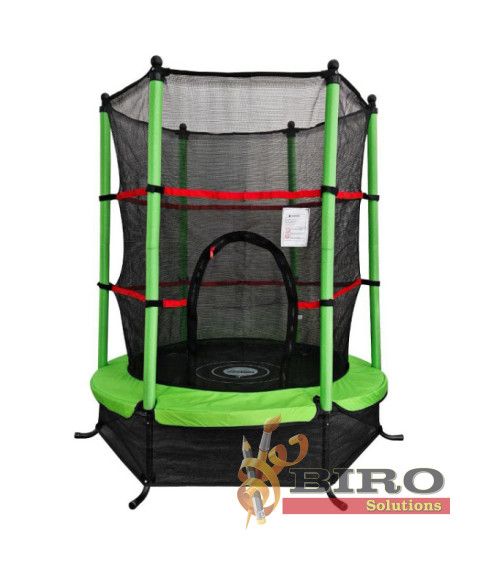 Trambulină d 140 cm, verde-negru