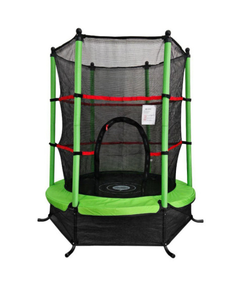 Trambulină d 140 cm, verde-negru