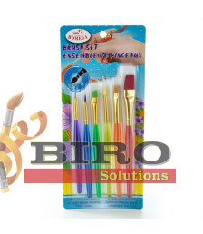 Set pensule 6 buc., nailon (lungimea minerului 10 cm) B-6