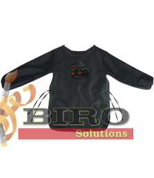 Șorț pictură copii cu mâneci și spate acoperit – gri, 58×41 cm