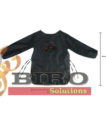 Șorț pictură copii cu mâneci și spate acoperit – gri, 58×41 cm