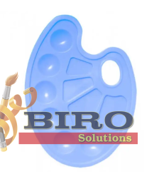 Paletă pentru pictură ZiBi – plastic – albastră 