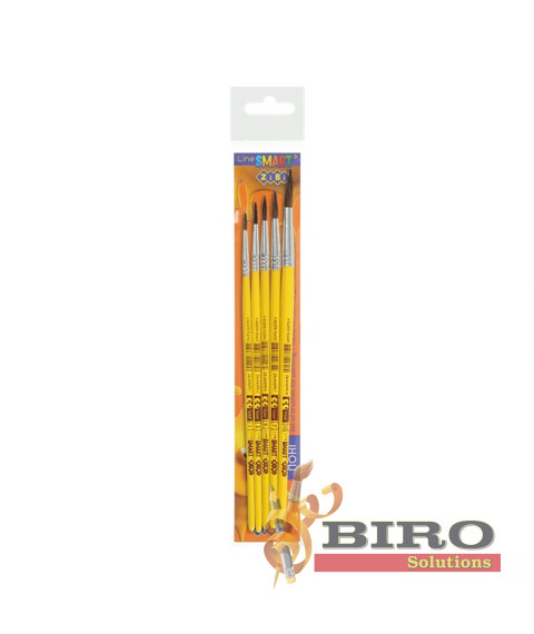 Set din 5 pensule Pony rotunda 1, 3, 5, 7, 10, SMART Line