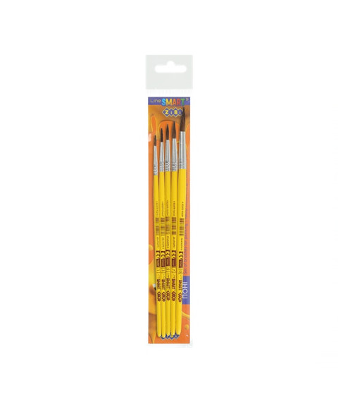 Set din 5 pensule Pony rotunda 1, 3, 5, 7, 10, SMART Line