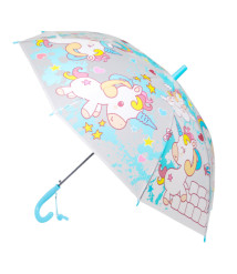 Umbrelă pentru copii Unicorn, albastră, cod 224002