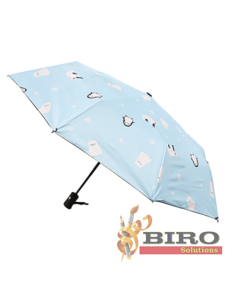 Umbrelă pliabilă Pinguin, albastră, cod 220007