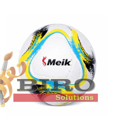 Minge de fotbal Size 5 PVC-Paneled Glued, galben-albastru deschis, cod 2131D