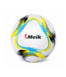 Minge de fotbal Size 5 PVC-Paneled Glued, galben-albastru deschis, cod 2131D
