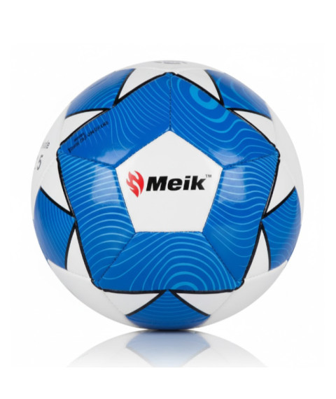 Minge de fotbal Size 5 PVC Foam Football, cu model romb albastru, cod 2143D