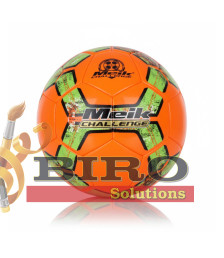 Minge de fotbal Size 5 Machine-Stitched, portocaliu-verde, cod 2156D