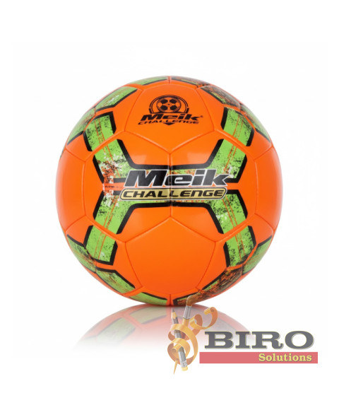 Minge de fotbal Size 5 Machine-Stitched, portocaliu-verde, cod 2156D