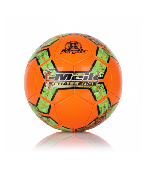 Minge de fotbal Size 5 Machine-Stitched, portocaliu-verde, cod 2156D