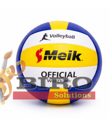 Minge de volei Size 5 PU Leather-Covered, galben-albastru, cod 2160D