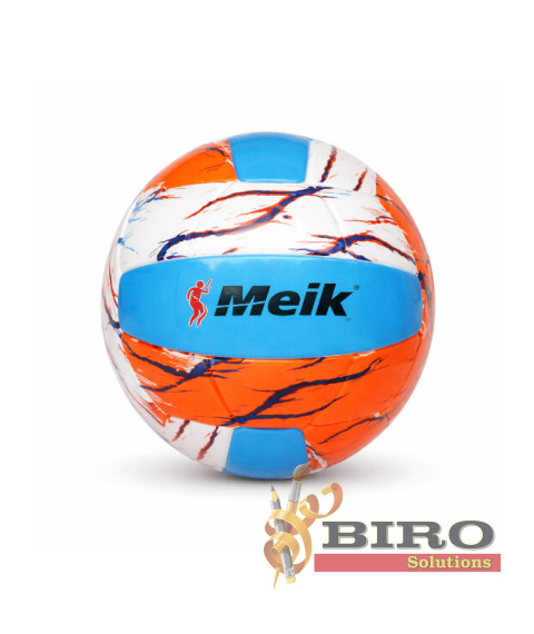 Minge de volei Size 5 Machine-Stitched, portocaliu-albastru, cod 2168D