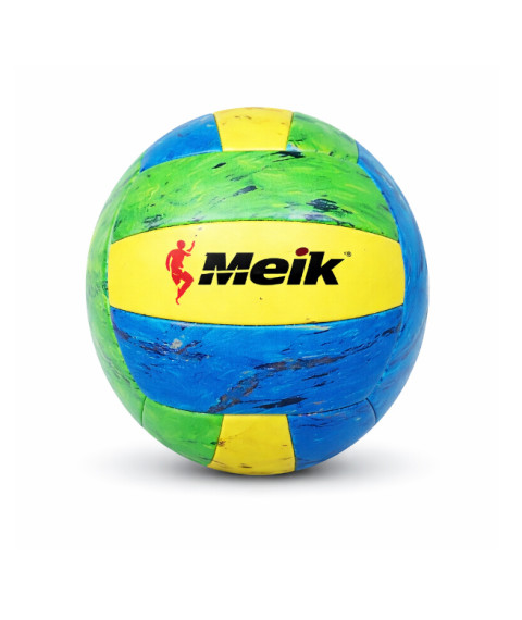 Minge de volei Size 5 Machine-Stitched, albastru-verde-galben, cod 2170D