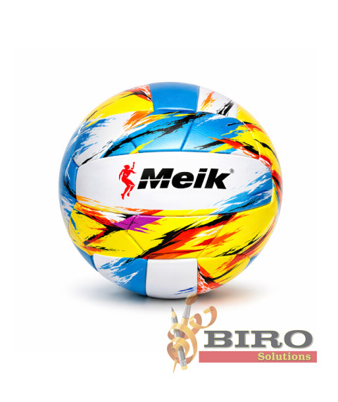 Minge de volei Size 5 Machine-Stitched, galben-albastru, cod 2171D