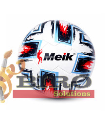 Minge de fotbal Size 5 TPU Grainy Surface, alb, cod 2183D