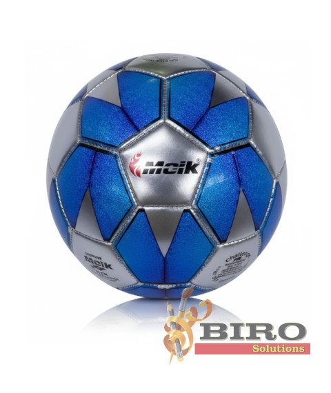 Minge de fotbal Size 5 TPU Machine-Stitched 7, albastru cu argint, cod 2194D