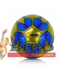 Minge de fotbal Size 5 TPU Machine-Stitched 7, albastru cu auriu, cod 2195D