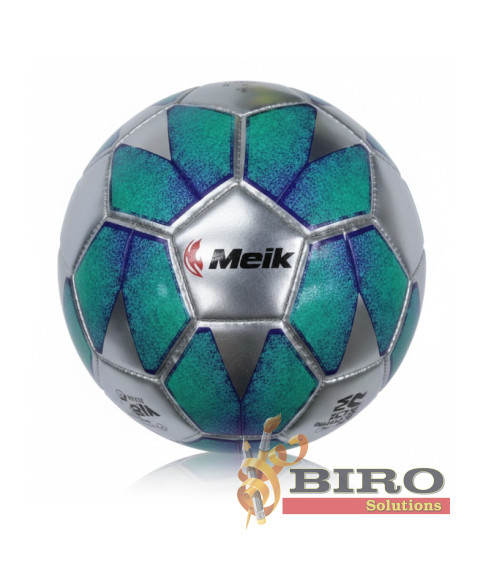 Minge de fotbal Size 5 TPU Machine-Stitched 7, verde cu argint, cod 2196D