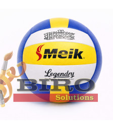 Minge de volei Size 5 Machine-Stitched, galben-albastru, cod 2198D