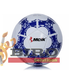 Minge de fotbal Size 5 PVC Machine-Stitched 1, albastru-alb, cod 2206D