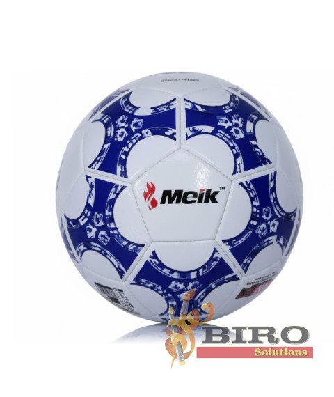 Minge de fotbal Size 5 PVC Machine-Stitched 1, albastru-alb, cod 2206D