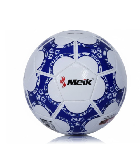 Minge de fotbal Size 5 PVC Machine-Stitched 1, albastru-alb, cod 2206D