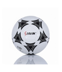 Minge de fotbal Size 5 PVC Machine-Stitched 1, negru-alb, cod 2207D