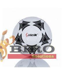 Minge de fotbal Size 5 PVC Machine-Stitched 1, negru-alb, cod 2207D