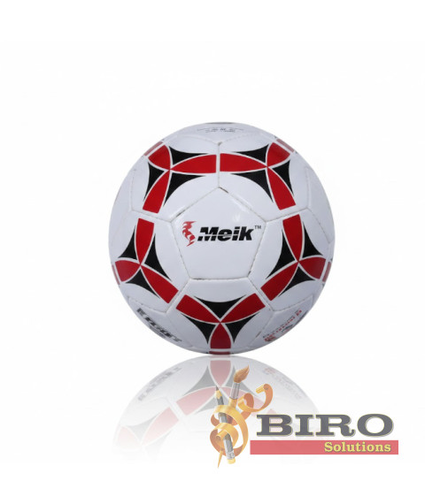 Minge de fotbal Size 5 PVC Machine-Stitched 1, model negru-roșu, cod 2209D