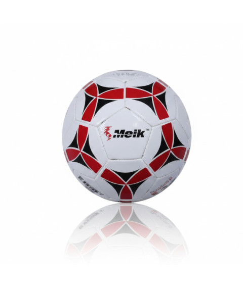 Minge de fotbal Size 5 PVC Machine-Stitched 1, model negru-roșu, cod 2209D