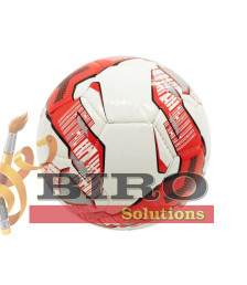 Minge de fotbal albă cu roșu, cod 23353