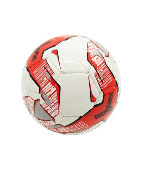 Minge de fotbal albă cu roșu, cod 23353