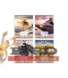 Caiete 36 foi, pătrățele, copertă colorată, 365011