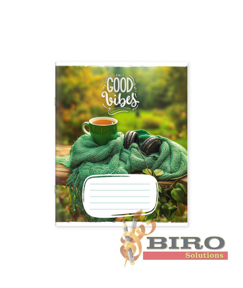 Caiete 96 foi, pătrățele, copertă colorată, 965060