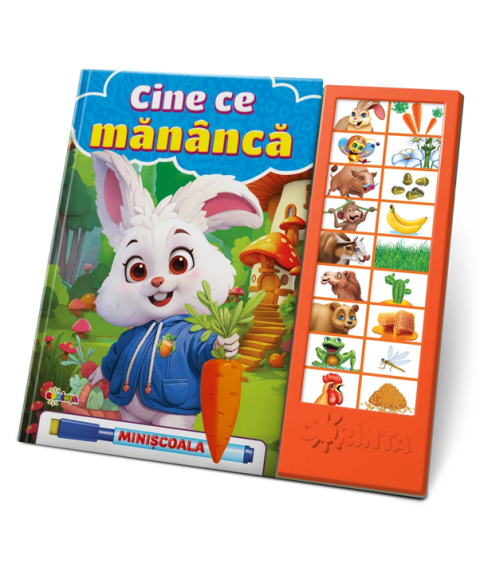 Carte cu sunete „Cine ce mănâncă?”
