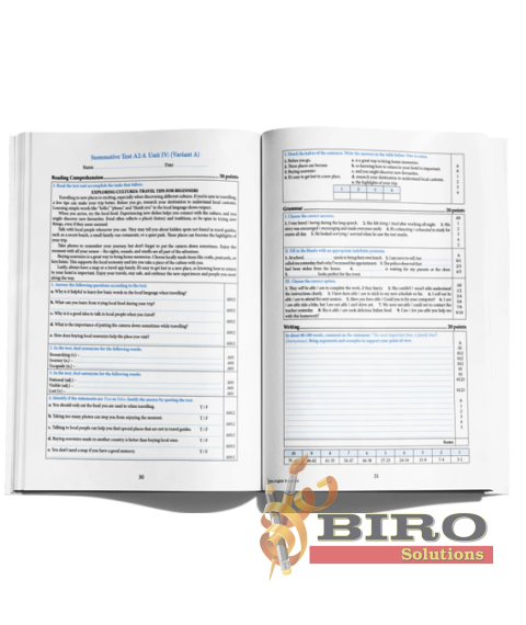 English Tests. Level A2.4 (cl.8)