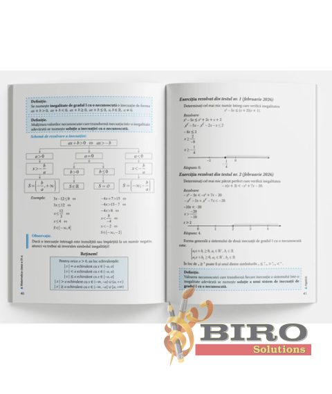 Matematica. Pregatire pentru examenul de absolvire a gimnaziului