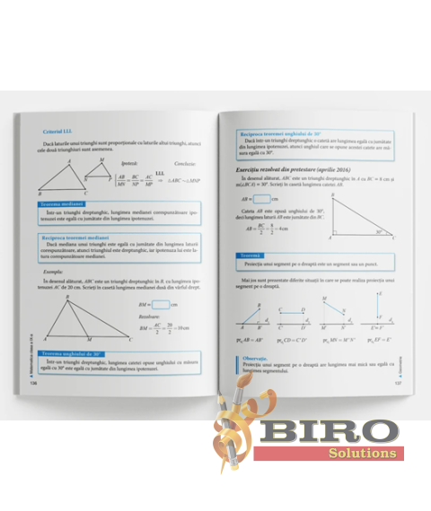 Matematica. Pregatire pentru examenul de absolvire a gimnaziului
