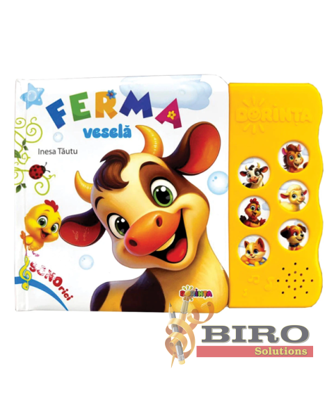 Carte cu sunete „Ferma Veselă”