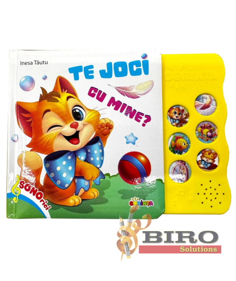 Carte cu sunete „Te joci cu mine?”